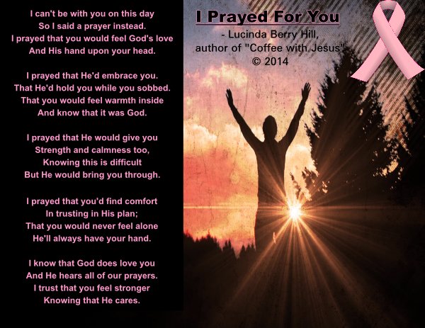 I PRAYED FOR YOU