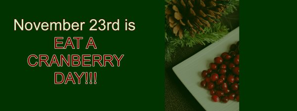 TL 11-23 EAT A CRANBERRY DAY