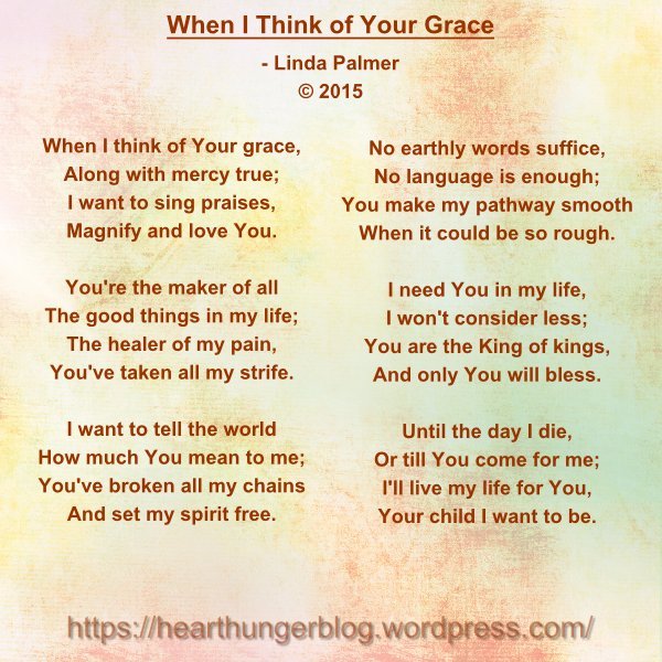 WHEN I THINK OF YOUR GRACE