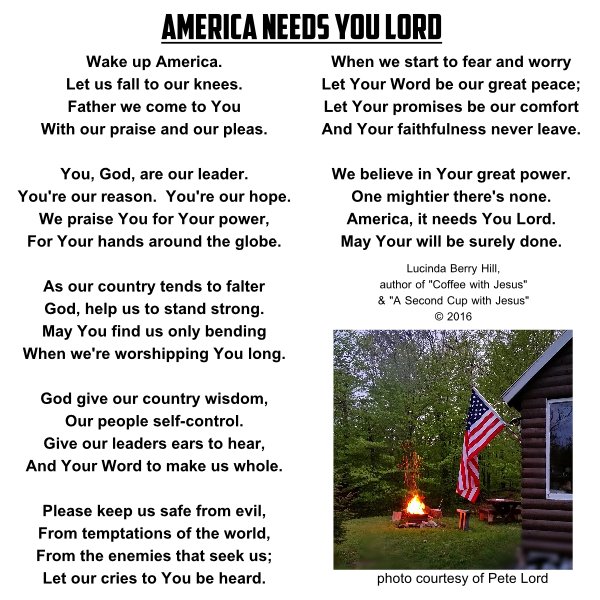 AMERICA NEEDS YOU LORD